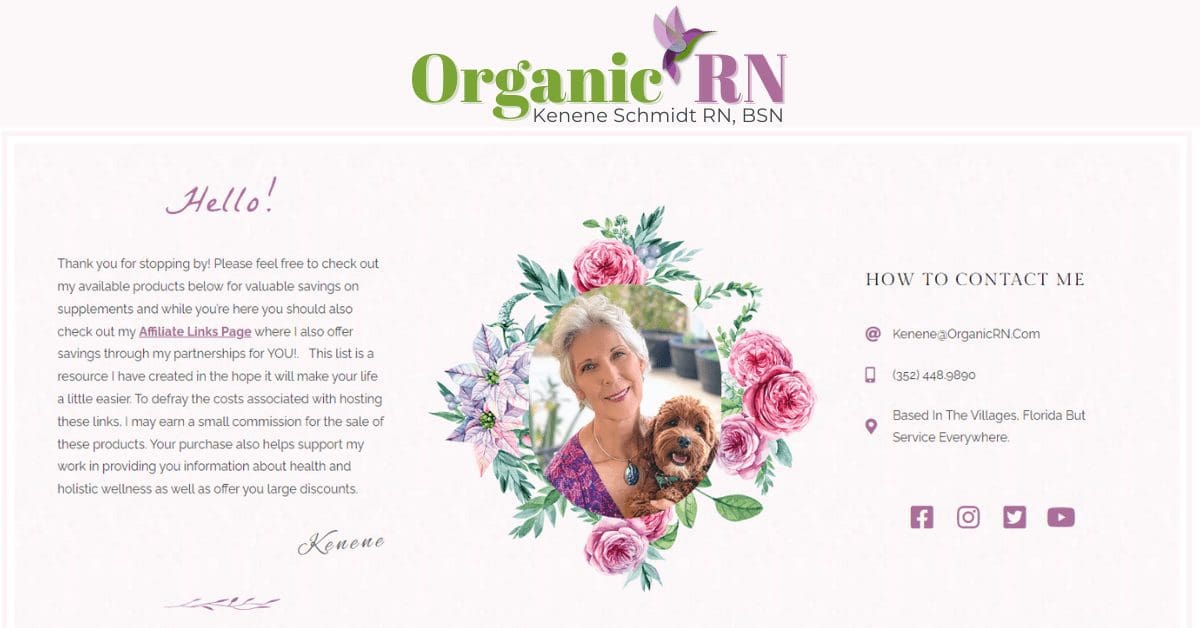 Organic RN front page